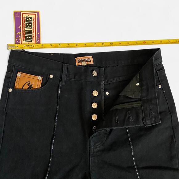 Corteiz C-Star Stitch-Down Jeans Black - size XL - Picture 4 of 6